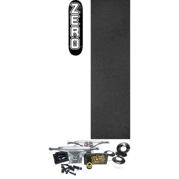 Zero Skateboards Metal 98 Skateboard Deck - 8" x 31.6" - Complete Skateboard Bundle